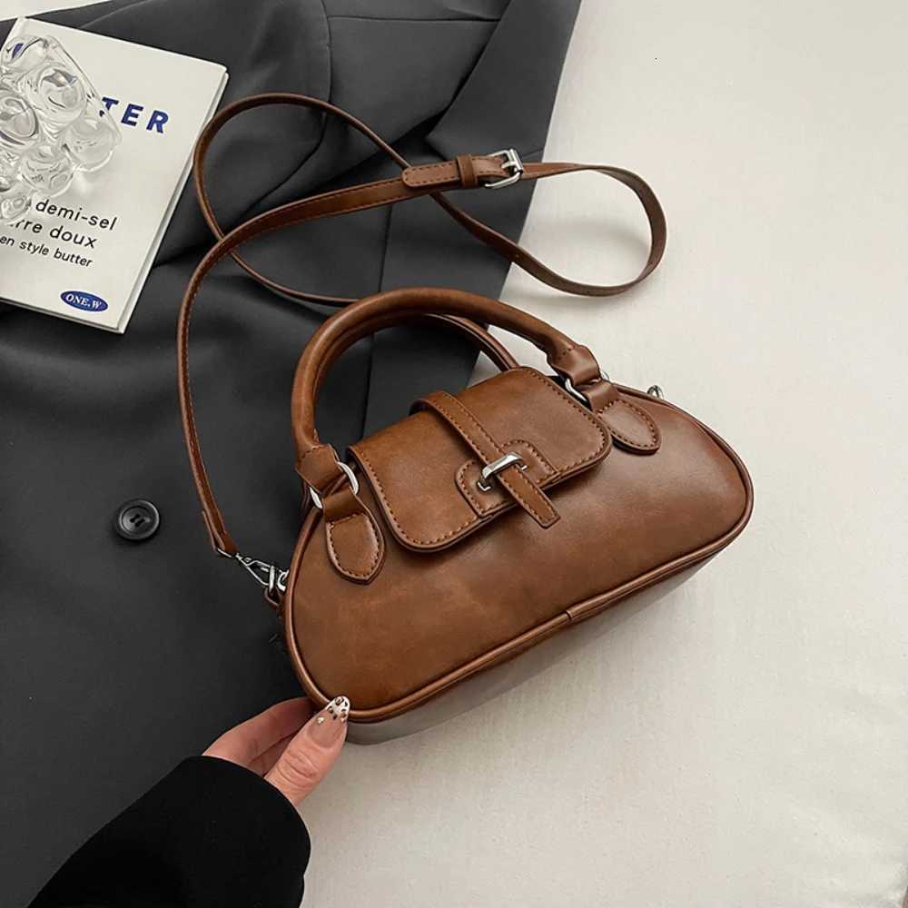 Wens Buckle Zipper Handbags Autumn Winter New Trend Glossy HighGrade Corssbody Bags Delie Popar Versatile Shoder Bag D251009