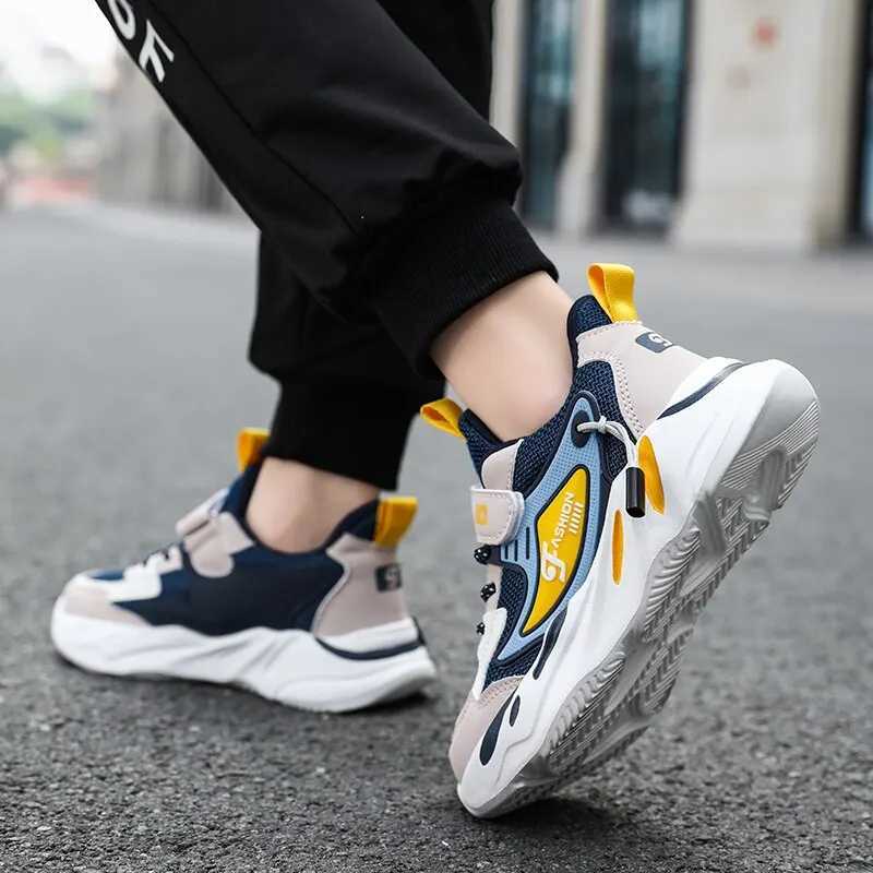 Kid Sneakers Walking Mesh Breathable Casual Shoes Sport Shoes For Boys Girl Lightweight Running Shoes J251027