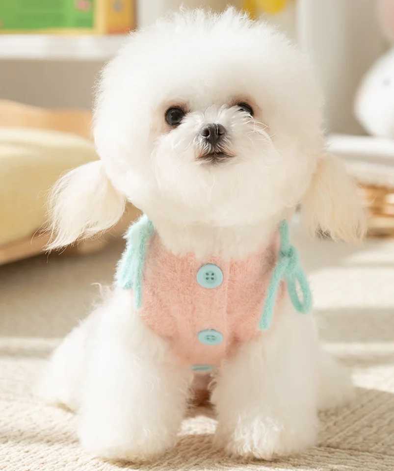 Princess Dress Knitted Sweater for Pets Puppy Costume Cat Winter Clothes Chihuahua Dog Clothes Soft Cozy Pet Apparel C251009