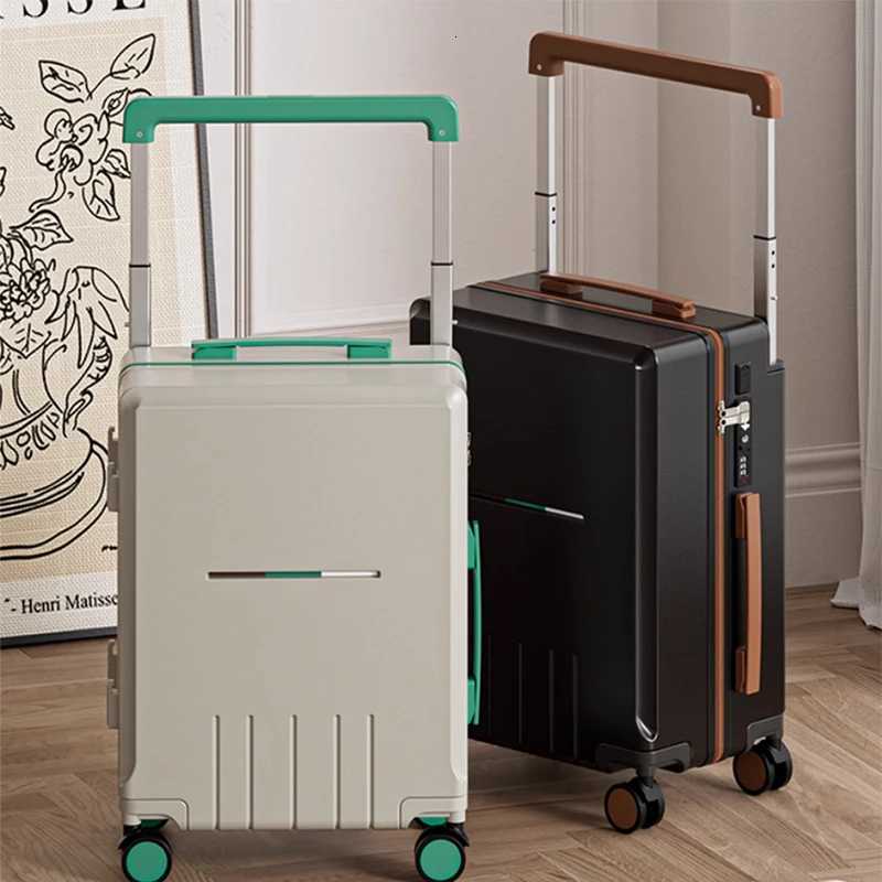 The new widehandle luggage for both men and women has a high appearance level The 2028inch suitcase is multifunctionalT251009