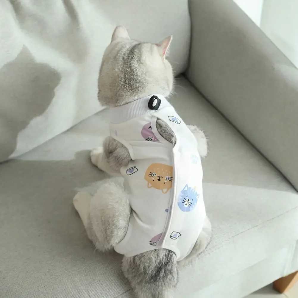 Pet Surgery Recovery Suit Comfortable Pet Postpartum Clothes Professional Pet Cat Surgery Shirt C251009
