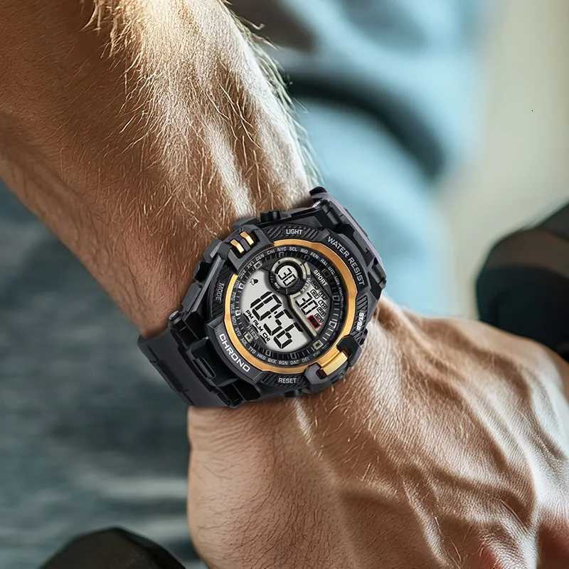 Waterproof Sports Watch Luxury Electronic Watch for Men LED Alarm Clock Military Digital Wristwatch for man Boys Student Teen X251009
