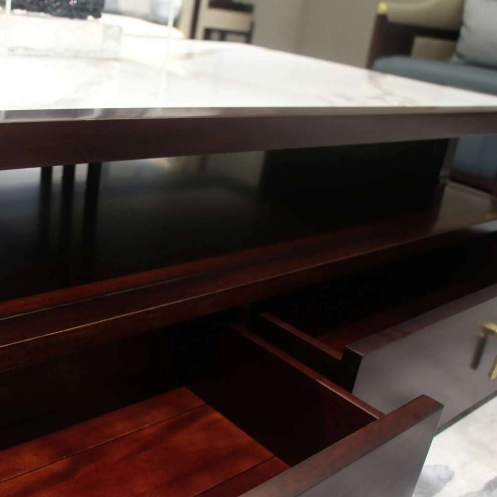 Zhong zhixin High-end design sofa features carefully crafted genuine leather with a solid wood frame