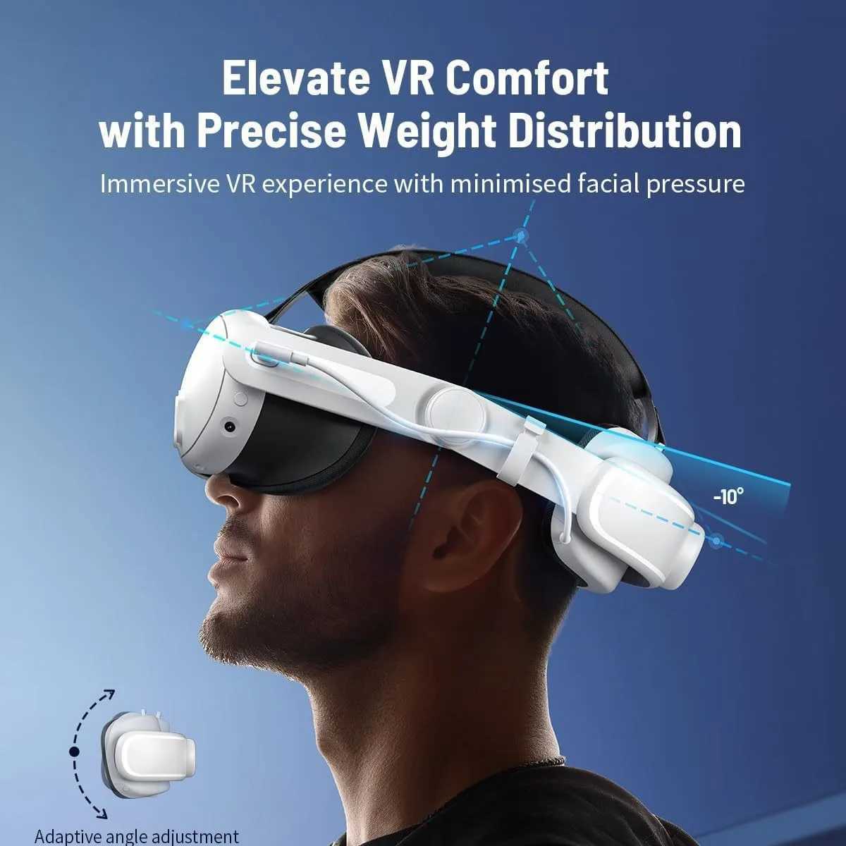 Charging Replacemet Strap For Ocus Meta Quest 33S VR set Rechargeable 6000mAh Elite Strap For Quest 3S Accessories Y251009