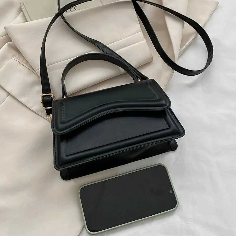 Trendy Mini Crossbody Bag Wens Top Handle Shoder Bag Solid Color Flap Square Tote Purse Stylish Synthetic Leather Handbag D251009