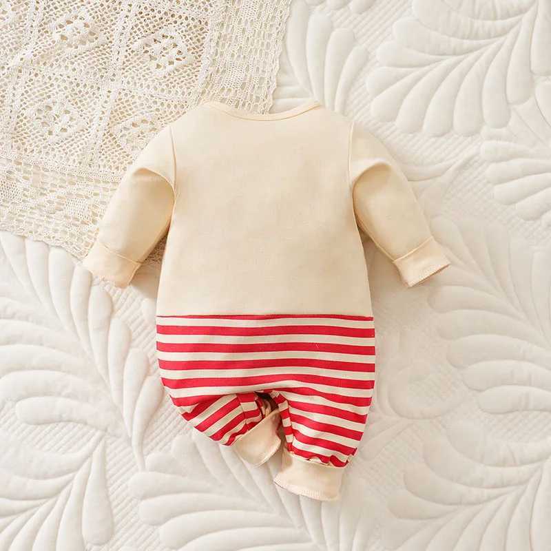 Christmas 100 Cotton Baby Onesie Long Sleeve 018 Months Newborn Knitted Father Christmas Coppernose Lovely FestivalRomper new C251009