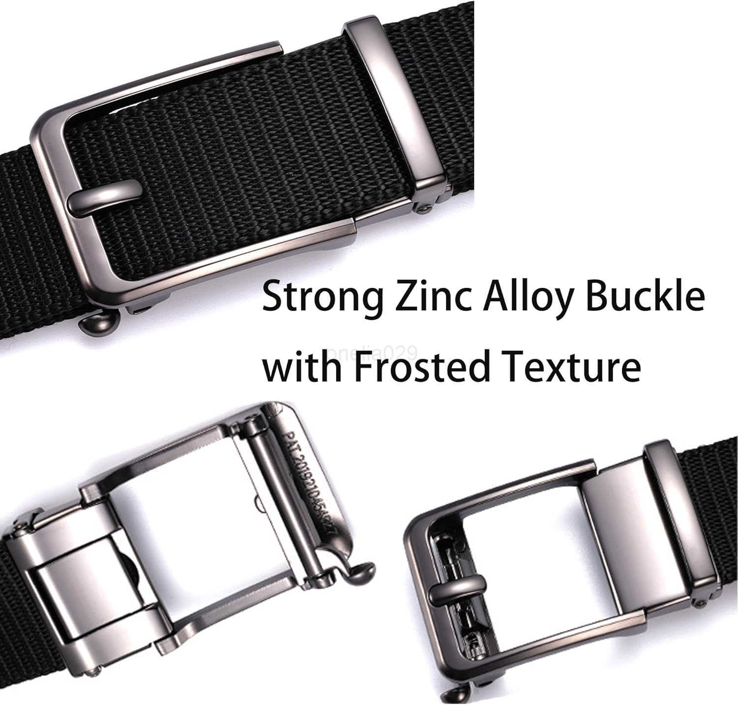 Mens Ratchet Belts Nylon Web Work Belt with AdjustabLE Automatic for Jeans Pants W251009