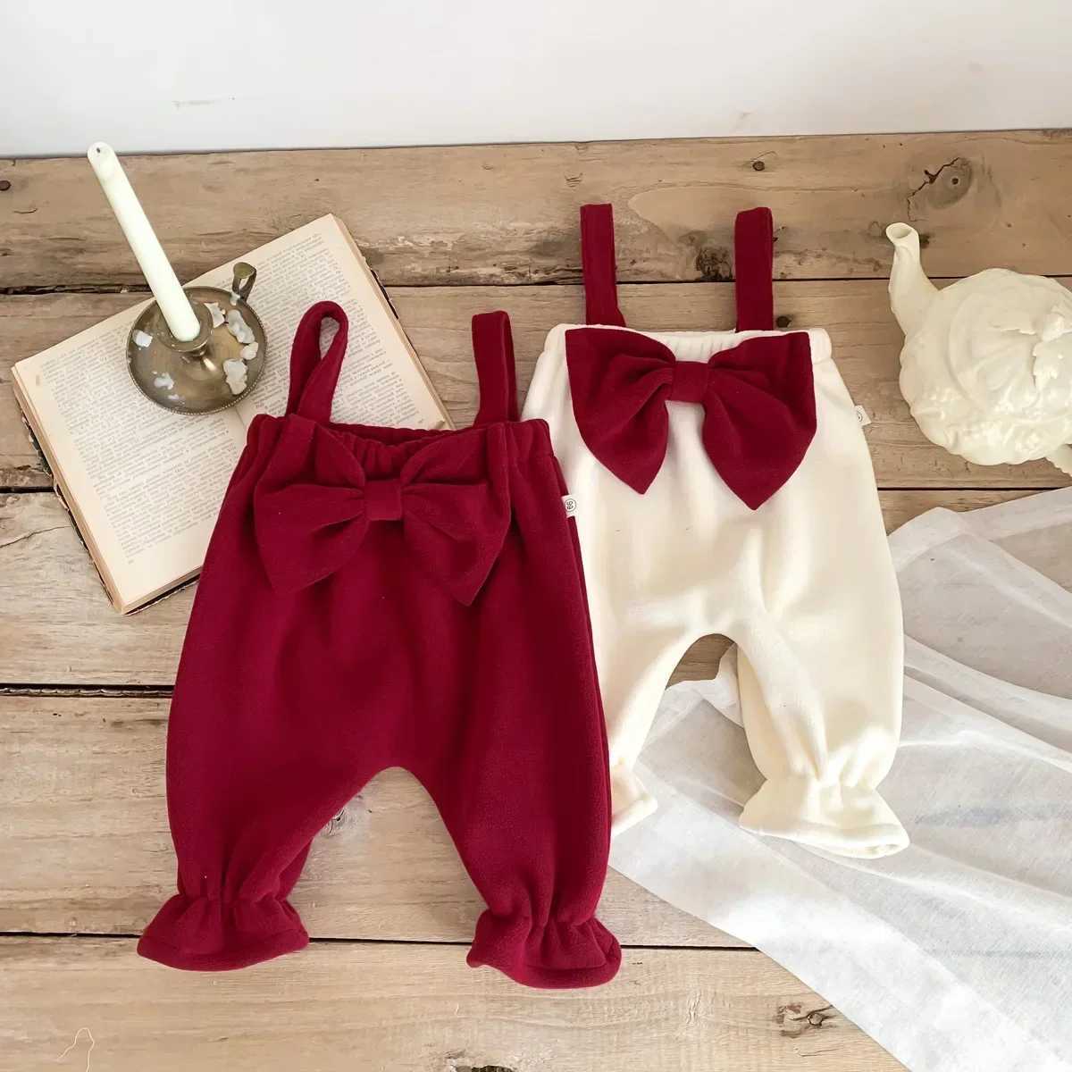Christmas Baby Clothes Newborn Princess Romper Autumn Winter Baby Girls Bow Sleeveless Overalls Jumpsuit Kids Cotton Suspender P C251009