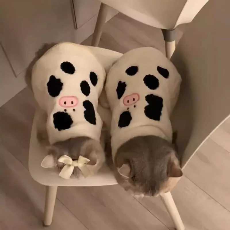 2025 Winter Cat and Dog Universal Cute Pure Cotton Cow Warm Vest C251009