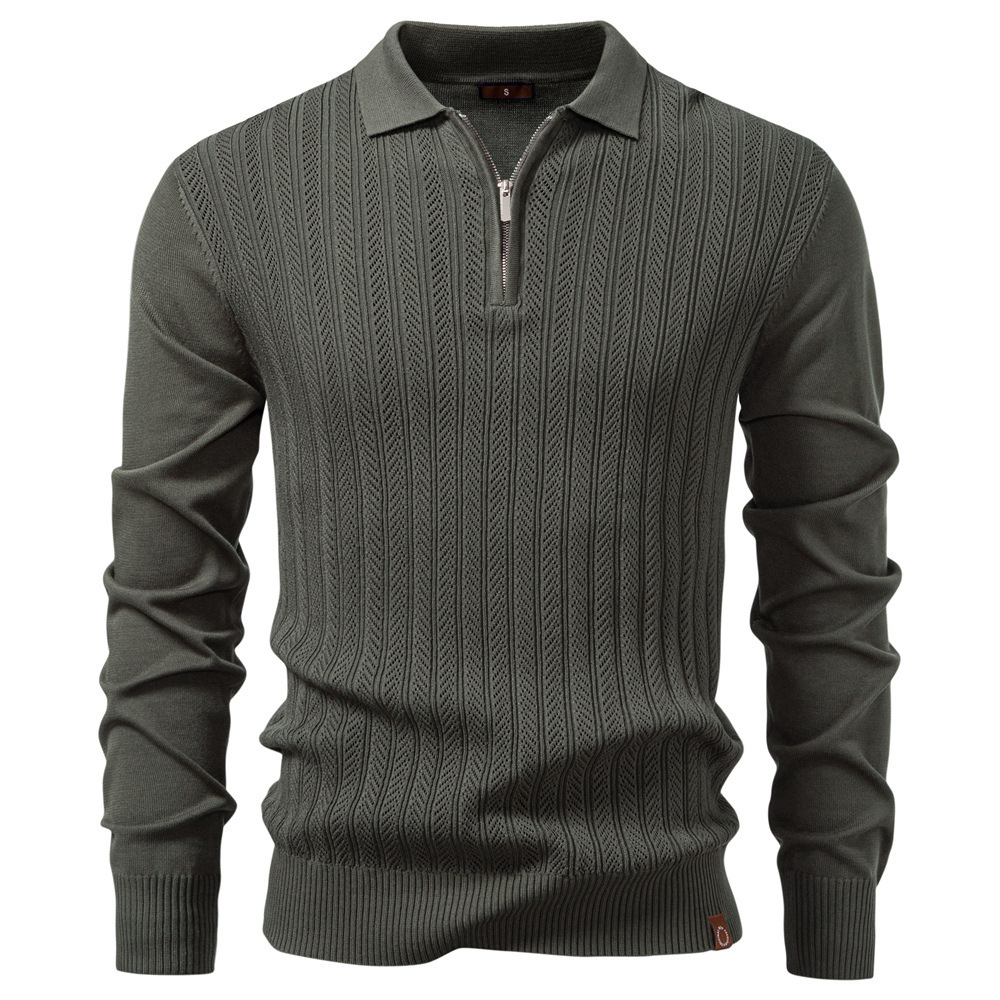 2025 Autumn Winter Designer Hoodie New Men's Sweater Long Sleeve Knitted Half-zip Casual Thin Sweater Designer Shirt For Men