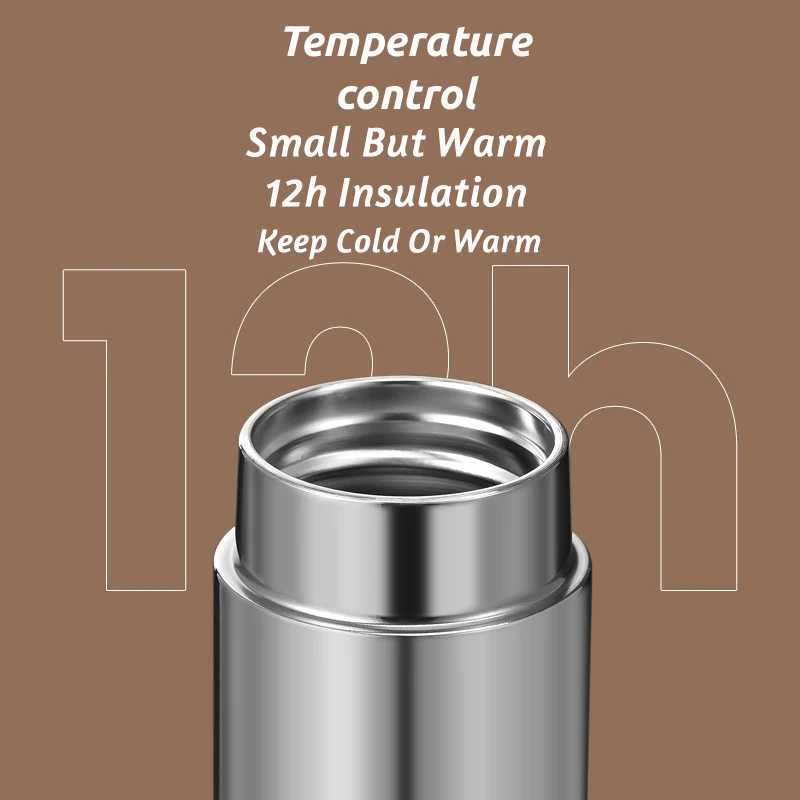 120150180ml mini 316 Stainless Steel Portable Thermos Cup Vacuum Thermal Insulation Pocket Cup Small Water Bottle for Espresso C251008