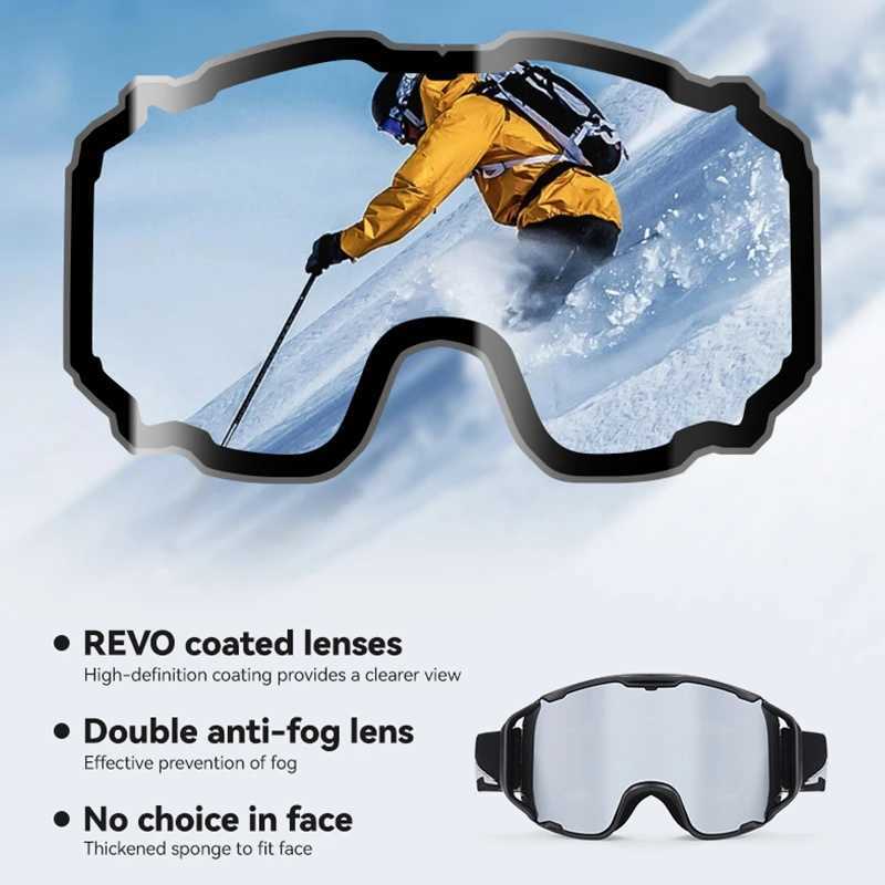 Double Layer AntiFog Ski Goggles Winter Outdoor Sports Ski Glasses Men Women Snowmobile Mountaineering Snowboard Snow Goggles J251009