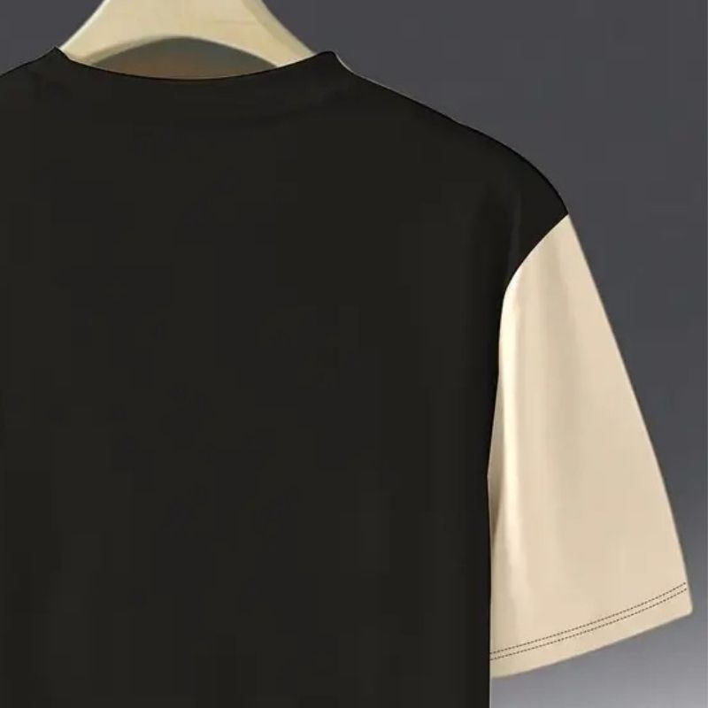 Men's Streetwear Brooklyn Color Block Oversized T-Shirt - New York-Inspired Casual Tee-31