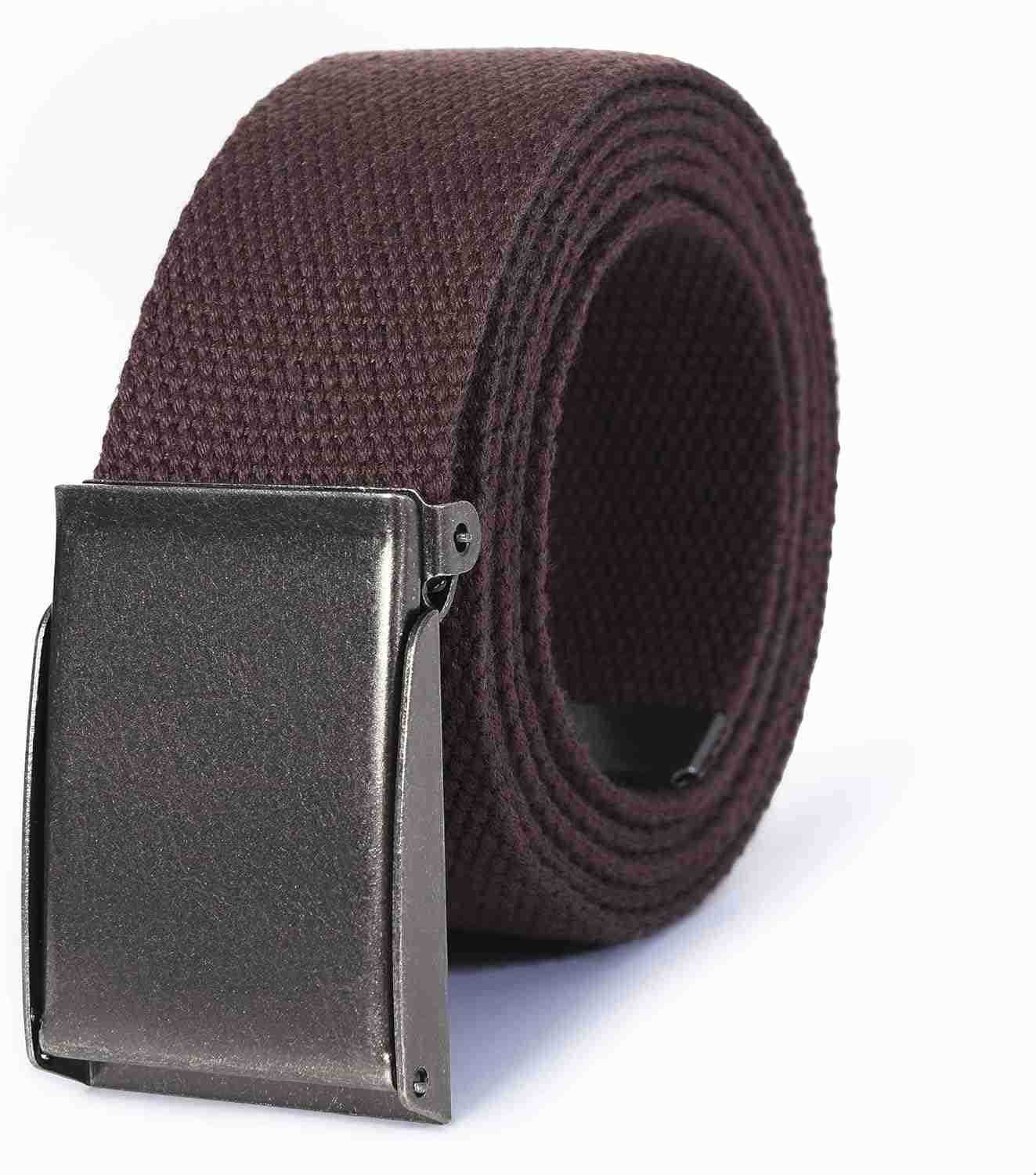 High Life Canvas Web Belt Cut to Fit Up to 52 FlipTop Matte Silver Nickel 12 Colors W251009