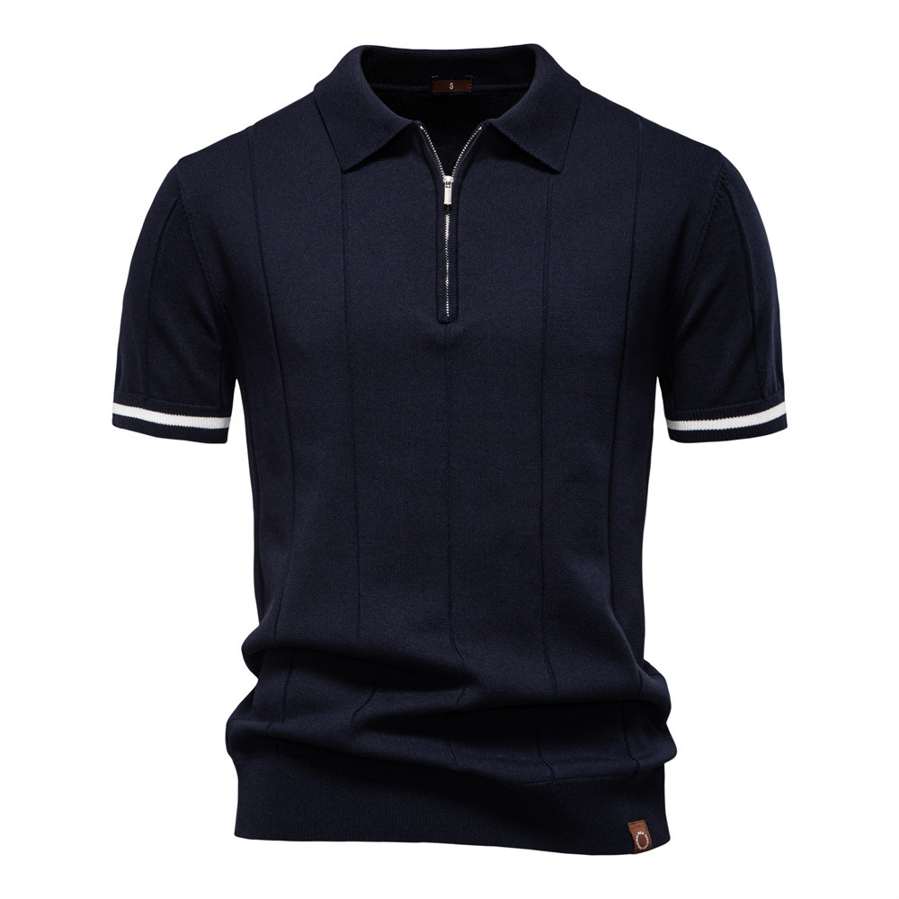 2025 Spring Summer New Designer Shirt Men's Casual Wool Polo Designer Hoodie Shirt Turn-down Collar Knitted Polo Shirt Short Sleeve Men's T-