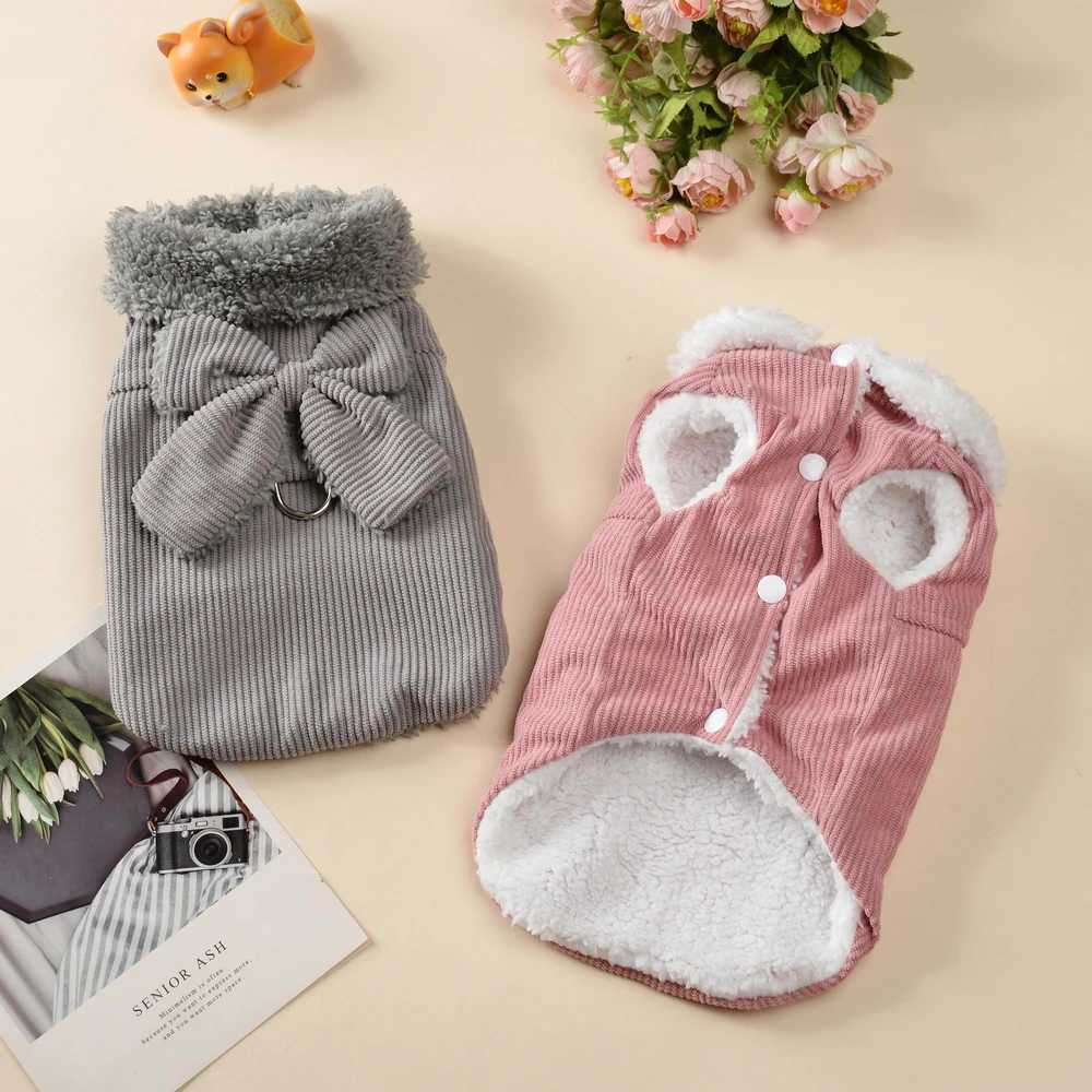 Autumn Winter Cat Bow Clothes For Small Medium Cats Warm Cat Costume With Dring Kitten Clothing Sphynx Vest Coat Pet Outfits C251009