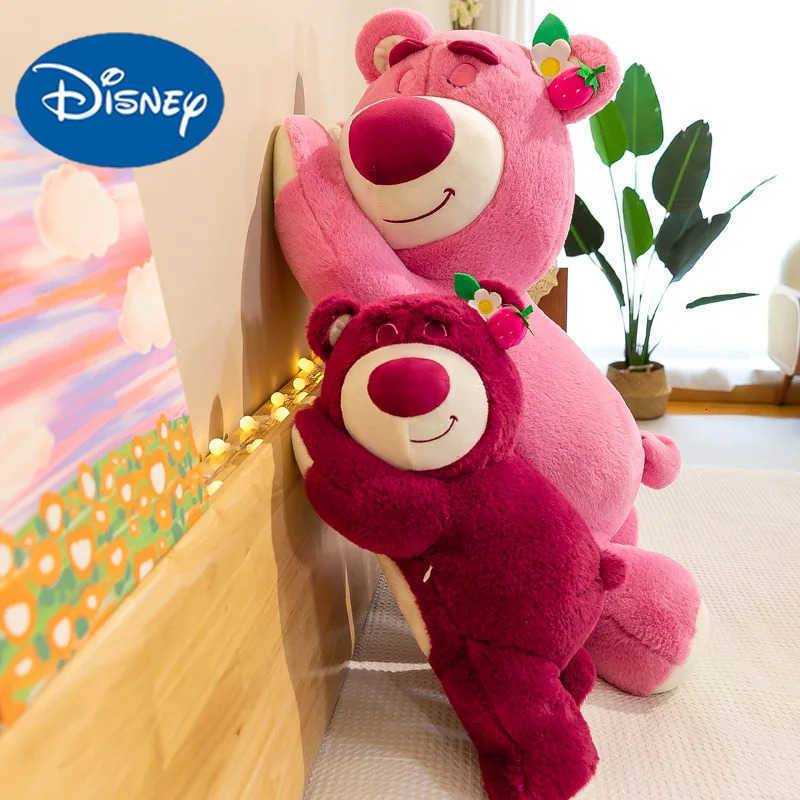 Disney Hot Anime Toy Story LotsoHuggin Bear Plush Toy Kawaii Lying Sleeping Lotso Bear Plush Soft Stuffed Pillow Birthday Gift H251009