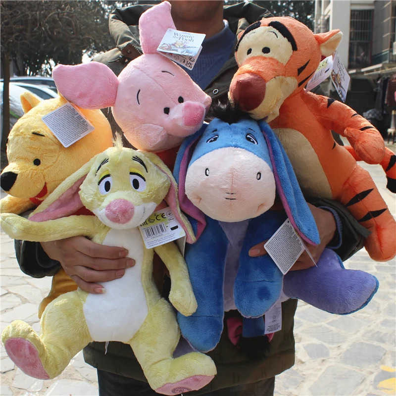 Disney 1piece winnie the pooh bear and tigger Eeyore donkey Piglet pig Pooh Bear stuffed gift toys boys girls brithday gift H251009