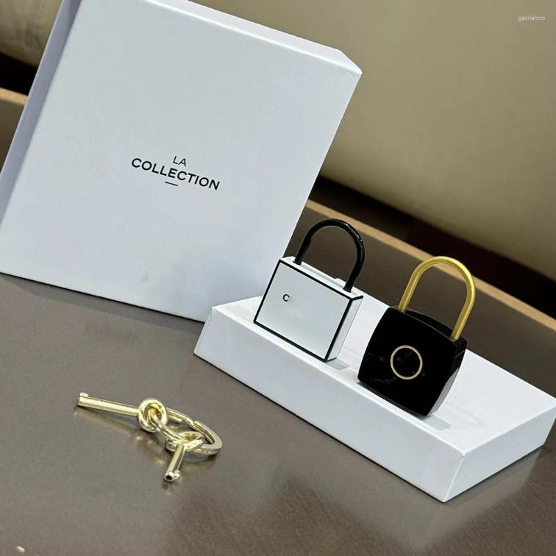 Pendants Valentine's Day Lock And Key Metal Set Box Bag Charms Exquisite Practical Pendant Ornament Perfect Souvenir Companion Gift