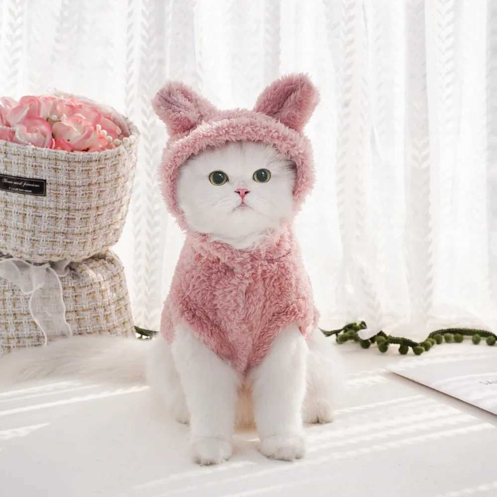 Pet Dog Clothing AutumnWinter New Hoodies Cat Dog Clothing Cat Clothing Warm and Soft Skin friendly Soft Skin friendly C251009