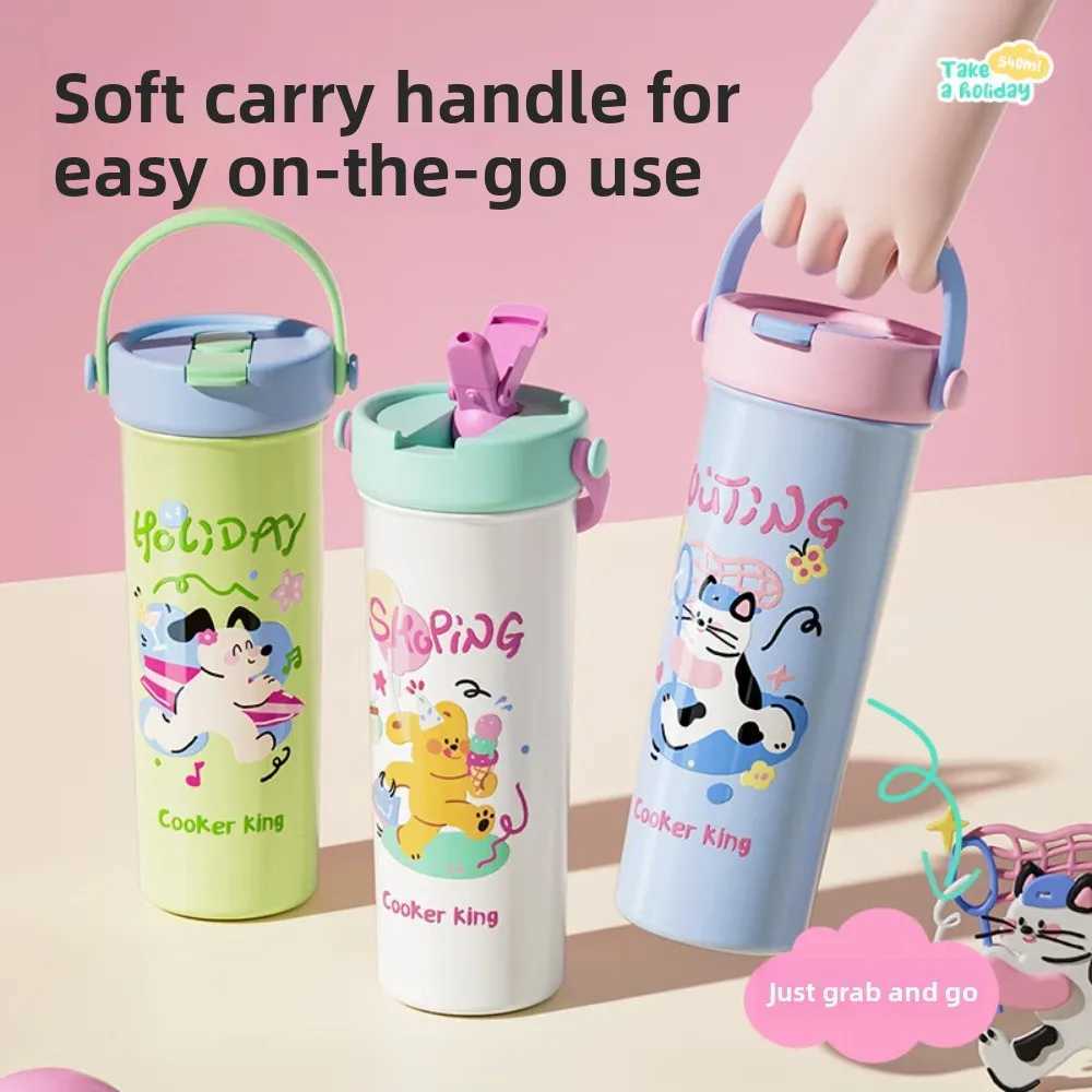 COOKER KING 316 Stainless Steel Thermos Food Grade Childrens Water Bottle Leak Proof Long Lasting Insulation Portable Water Cup C251008