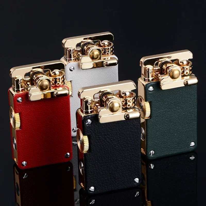 CHIEF Kerosene Lighter Light Luxury Rocker Ejection Windproof Ignition Mechanical Personzed Mens Business Gift Collectible W251009