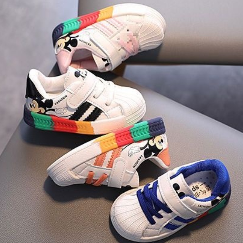 Disney kids' shoes sports shoes boys and girls sneakers flat shoes running shoes casual shoes comfortable soft and slip-resistant soles baby desi