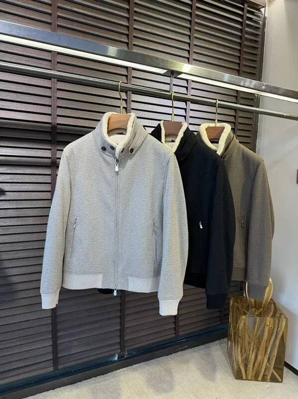 BC Italian Old Money Style 25Aw Wool Blend Stand-Up Collar Casual Jacket 20251009