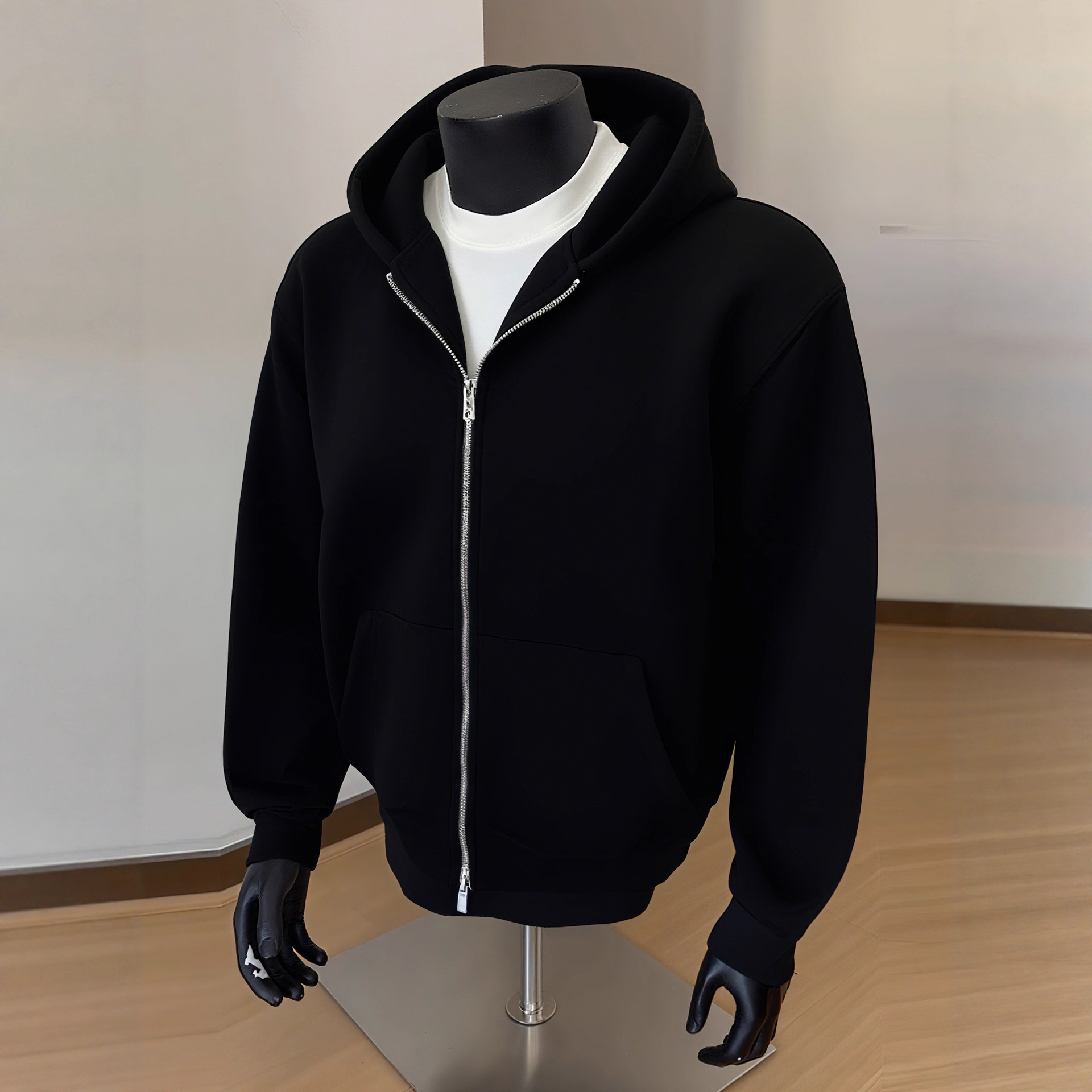 2025 New Designer Shirt Black Cardigan Sweatshirt Men's Spring And Autumn Cleanfit Designer Hoodie Double-zip Jacket American Style Hoodie