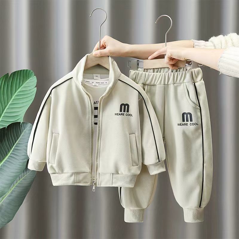 Free Shipping 2025 Trendy Kids Tracksuit, Versatile and Comfortable Two-Piece Set for Boys & Girls, Spring Autumn Sportswear