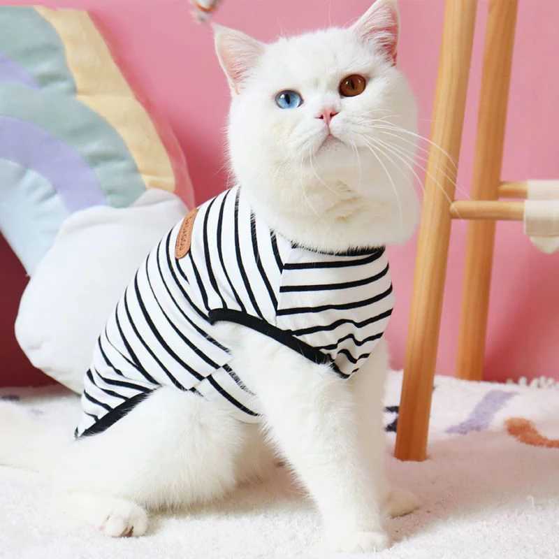 Summer Cat Puppy Clothes Classic Stripes Pet Sleeveless Vest for Small Dogs Cats Kitten Pullover Clothing ropa para perros C251009