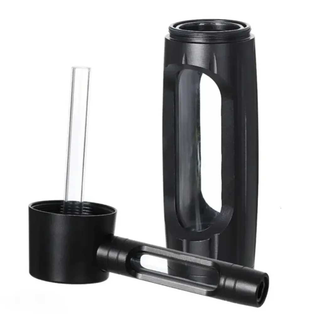 Handheld Smoking Pipe Grass Hookah Set with Dry Burning Glass Tobacco Bowl Cigarette Filters Shisha Pipes Smoke Accessories Y251009