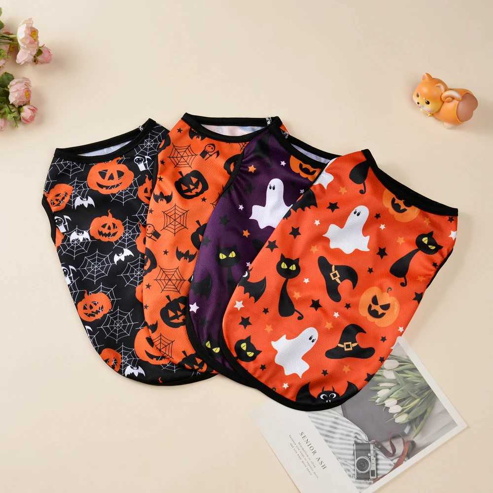 Halloween Pet Cat Clothes for Small Medium Dogs Cats Funny Breathable Puppy Kitten Cosplay Dress Up Costume Yorkie Pug Pullover C251009