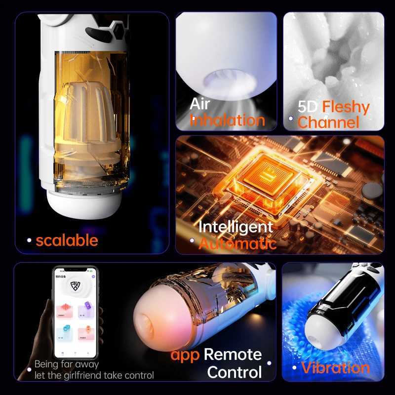 Fully Automatic Telescopic Male Masturbator Vibrating Sucking Sound Masturbation Cup Pocket Penis Exerciser Sex Toy for MenXJ251009