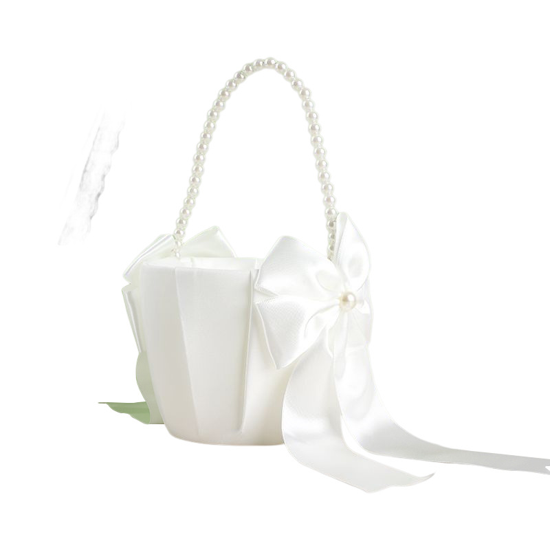 Ivory Flower Girl Basket And Ring Bearer Pillow Accessories Bride To Be Bachelorette Party Supplies Wedding Day Decor Lg0419 Youmaidress