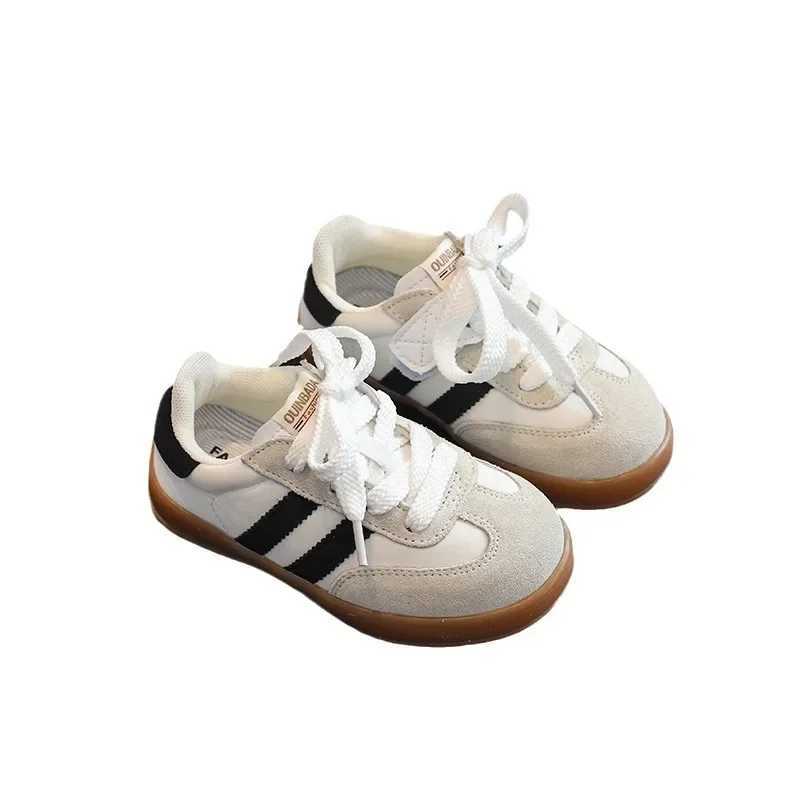 2024 Spring Autumn Childrens Shoes Candy Colored Childrens De Training Shoes Men Womens Vintage Velvet Casual Student Board J251027