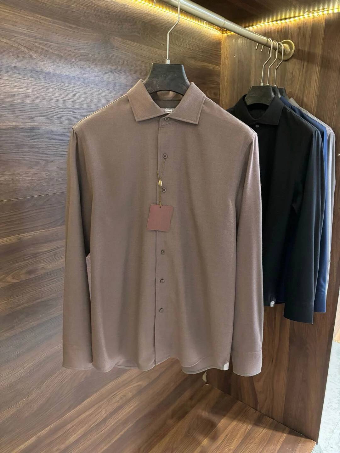 LP Italian 25Aw Wool Blend Business Casual Long-Sleeved Shirt