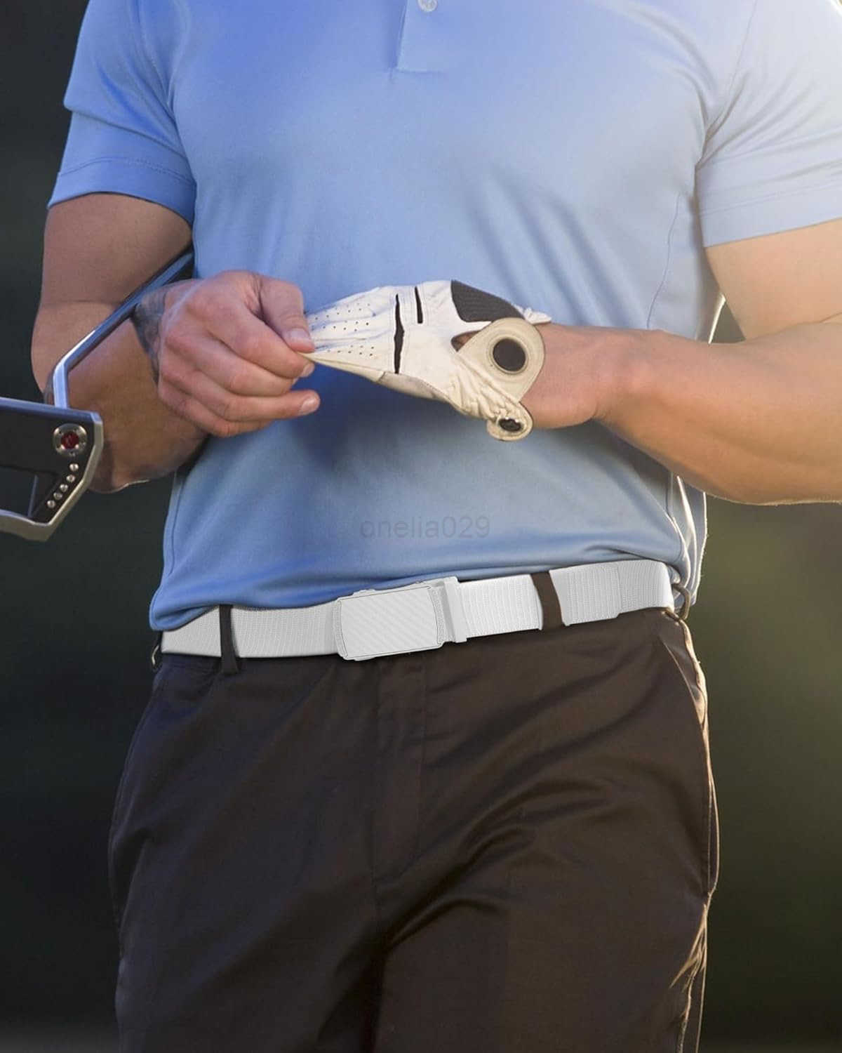 Ratchet Belts for Men Casual Web Nylon Mens Belt Adjustable and Durable for Jeans W251009