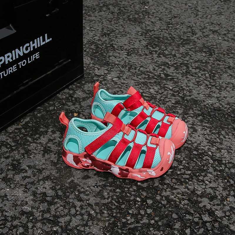New summer childrens casual sandals breathable lightweight easy to soft wearresistant nonslip versatile and fashionable J251027