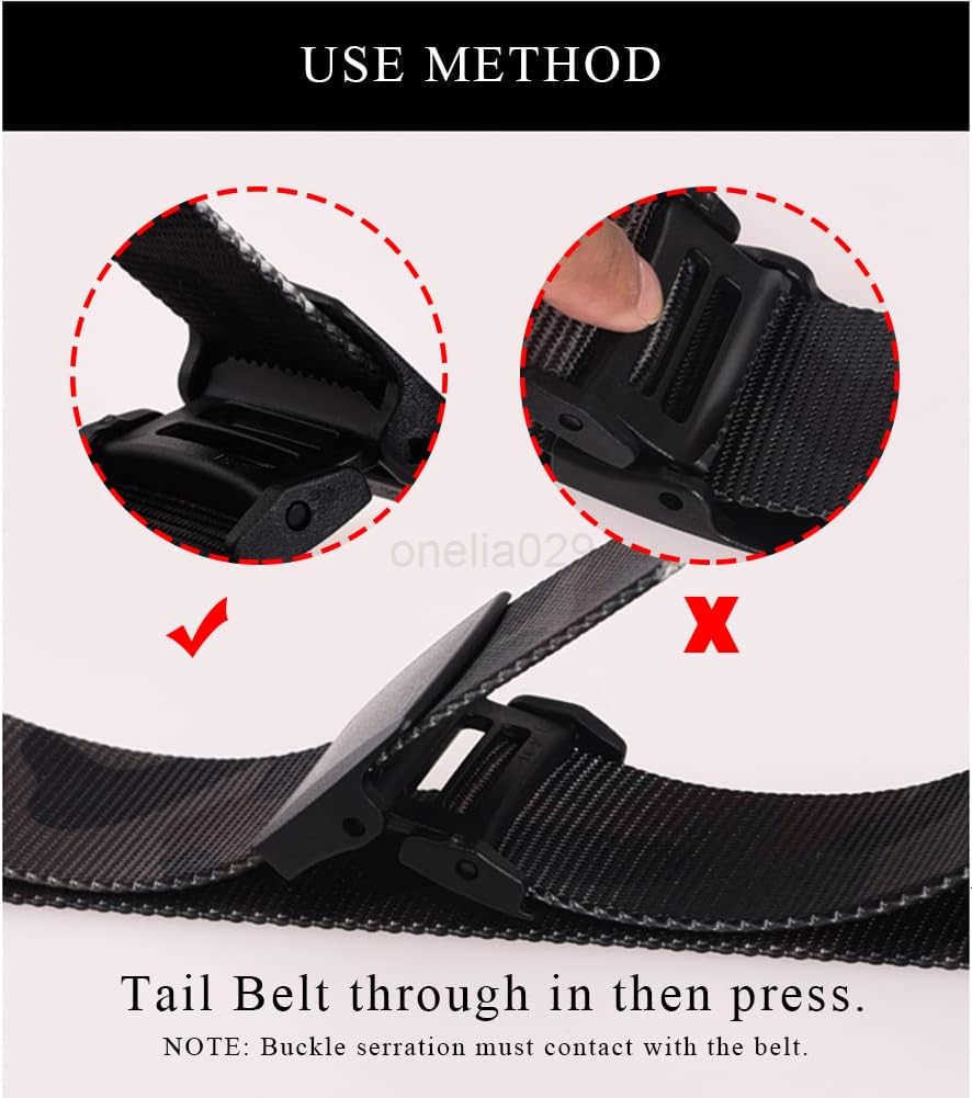 Nickel Free Belt for Men Non Metal Tsa Approved Airport Security Friendly Plastic Belt 15 Wide W251009