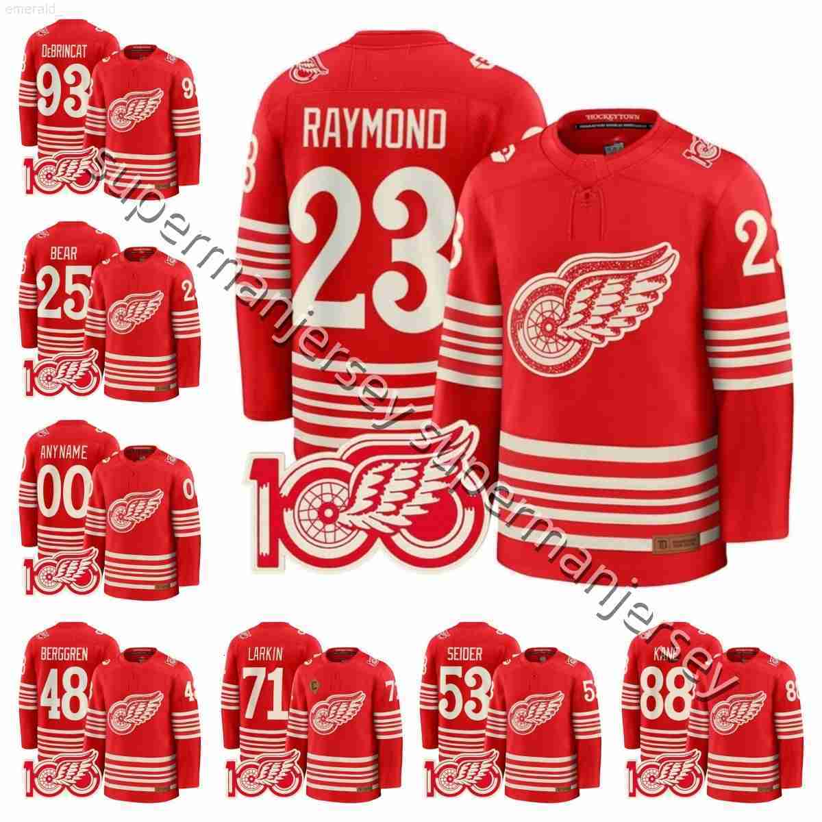71 Dylans Larkins detroites hockey jersey red wingsS jersey 88 Patrick Kane Alex DeBrincat Moritz Seider Simon Edvinsson Yzerman John Gibson Lucas