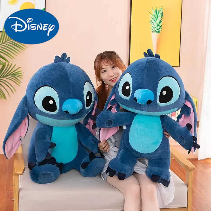 Disney 3580CM Lilo Stitch Doll Cartoon Angel Plush Toy Cute Anime Soft Stuffed Kawaii Companion Childrens Birthday Gift H251009