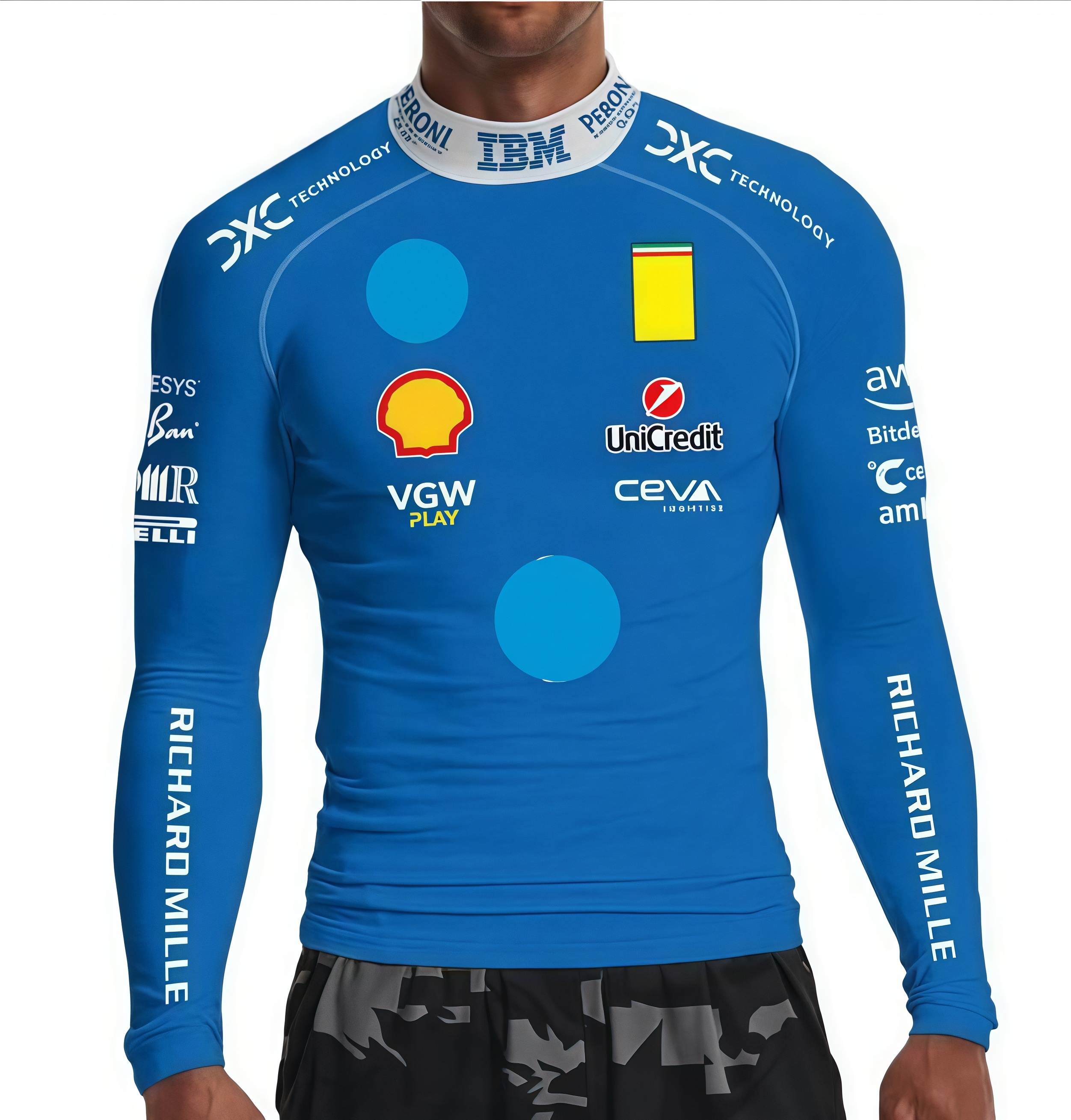 F12025 Team Slim Fit Base Layer T-Shirt Official Formula One Logo Included