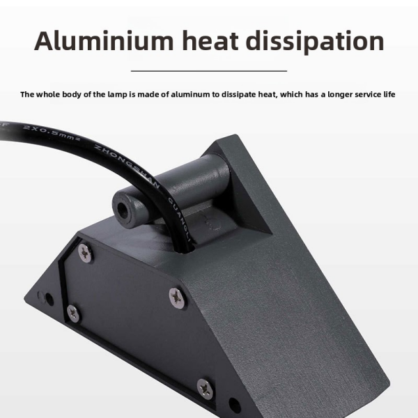 Triangle - Shaped LED Wall Light, Outdoor/Indoor Corner Lamp for Home, Garden, Corridor Lighting