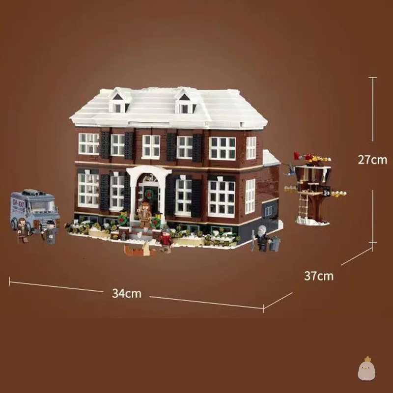 Ideas Movie 3955pcs Moc 21330 Home Alone House Set Model Building Blocks Bricks For Boy Kids Christmas Gifts1137