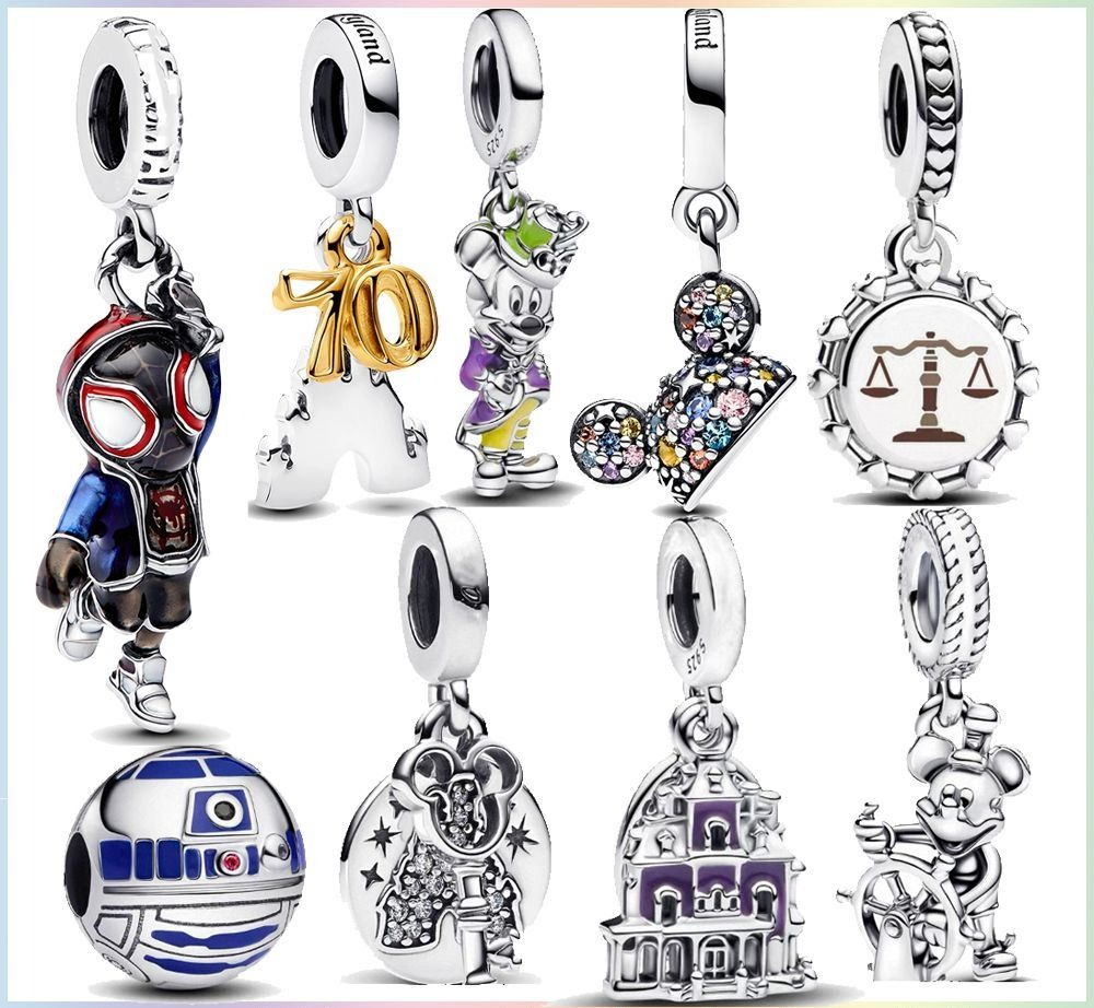 New 925 Sterling Silver Spider Cartoon Character Series Jewelry Pendant Diy Accessories Beads Beaded