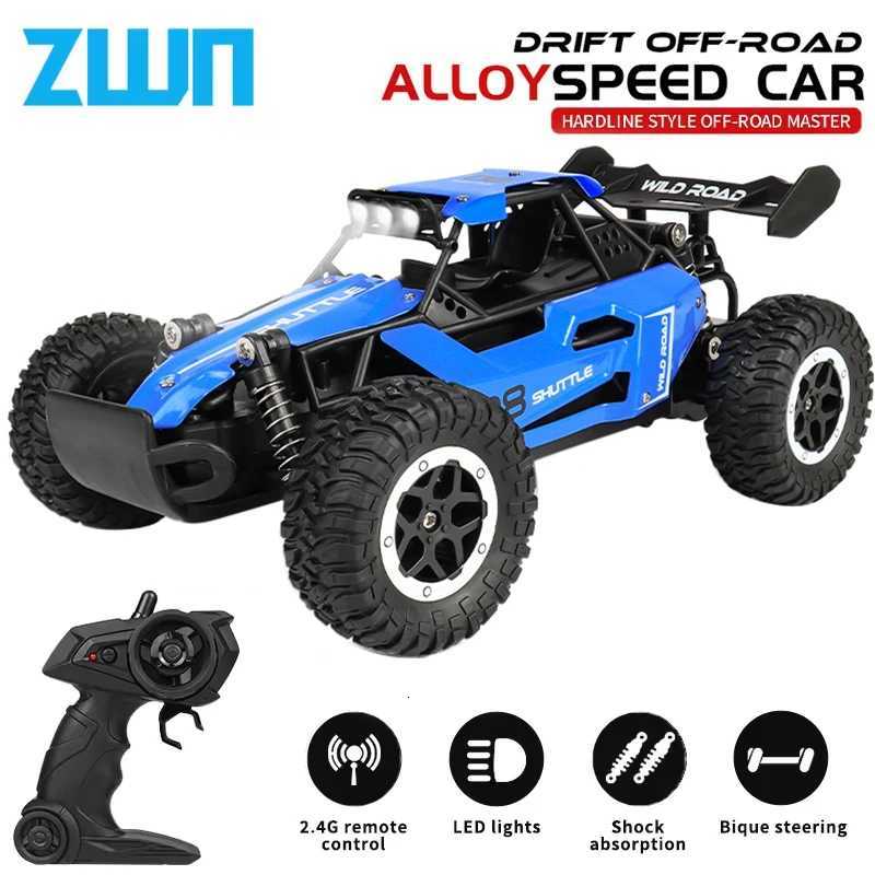 ZWN 116 24Gh Model RC Car With LED Lights 2WD Offroad Remote Control Climbing Vehicle Outdoor Cars Toys for Boys Girls GiftsT251010