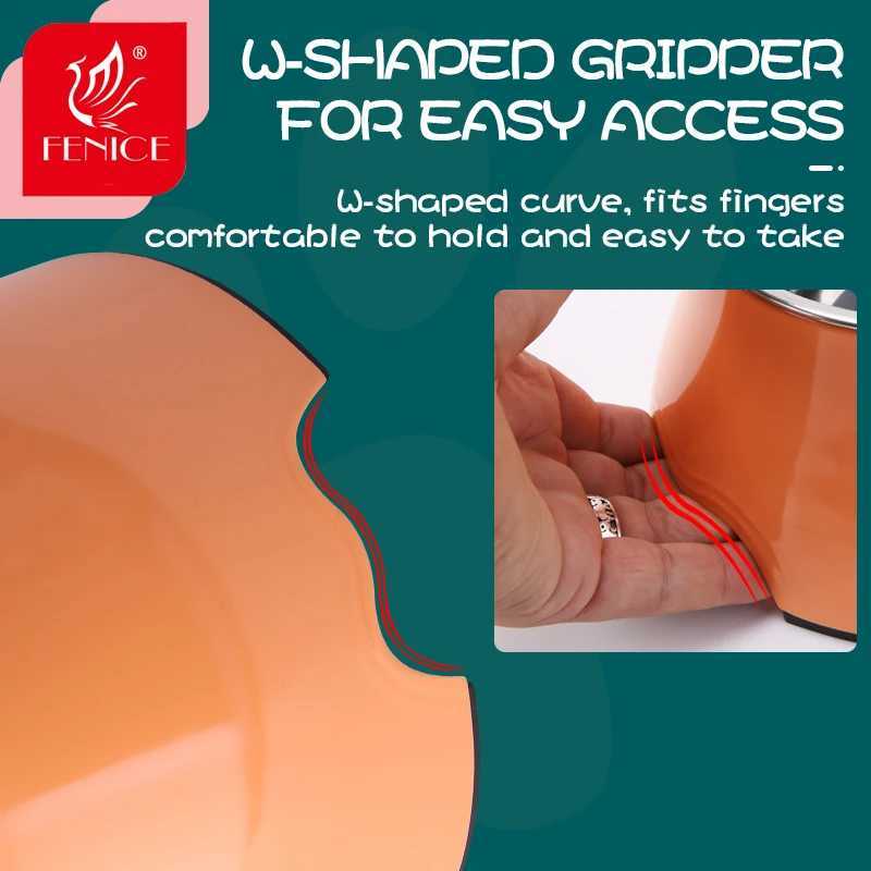 Fenice Pet Feeding Bowls Dog Food Water Feeder Stainless Steel Pet Drinking Dish Cat Puppy Supplies Small Dog Accessories C251009