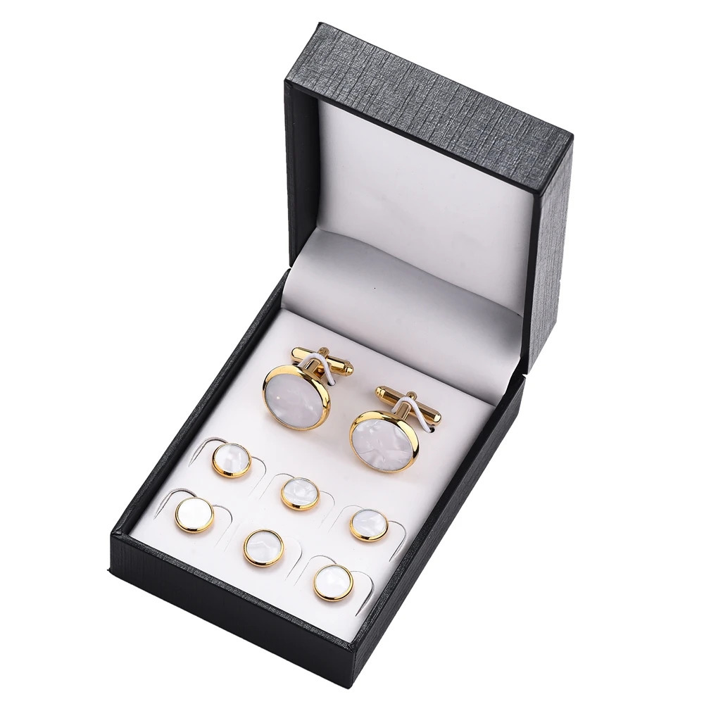 UJOY Mens Cufflinks Studs Set For Tuxedo Minimalist Wedding Gifts For Guests Man Shirt Cufflinks For Mens Father Husband Gift251008