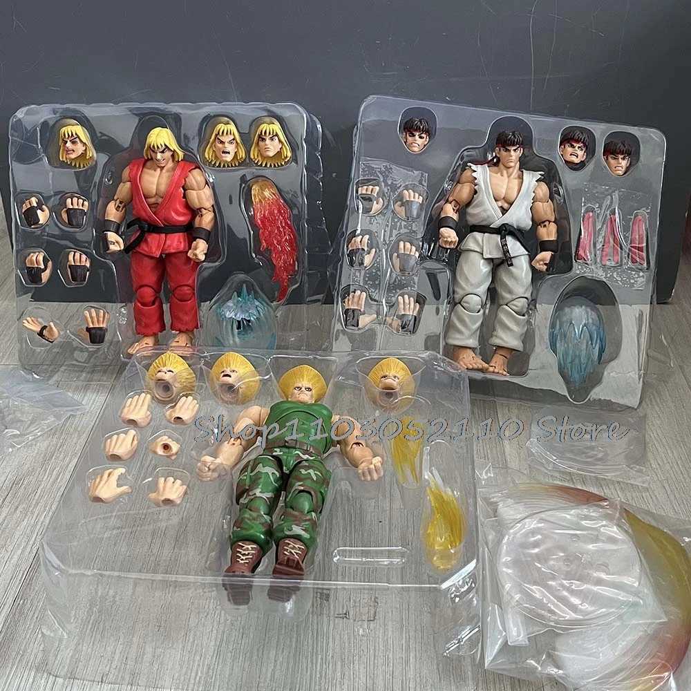 ST Street Fighter Guile Ken Ryu Action Figure Anime The Final Challengers Model Doll Statue Joint Movable Movie Toys Gifts W251114